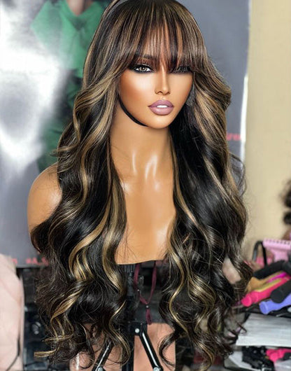 Highlights TP1B/27 Body Wave Pre Cut Lace Glueless Wig [Medium Cap]
