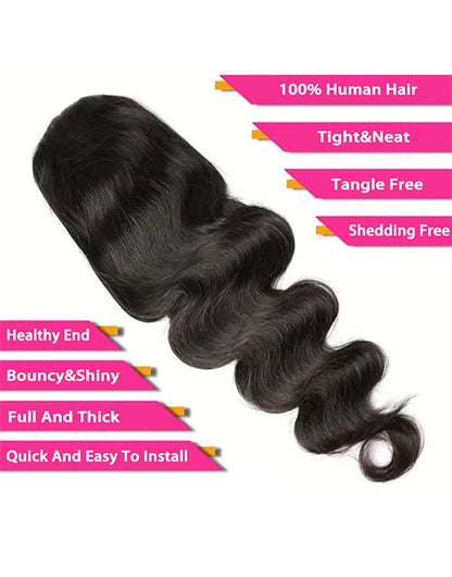 Body Wave Drawstring Ponytail Human Hair Extensions Clip In For Women