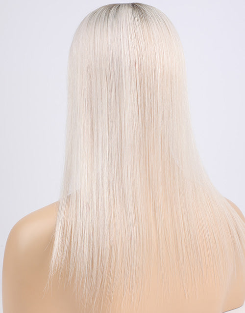 T7/White Mono Top 3"X5" 5.5"X6" Human Hair Topper For Women Thinning Hair Or Hair Loss