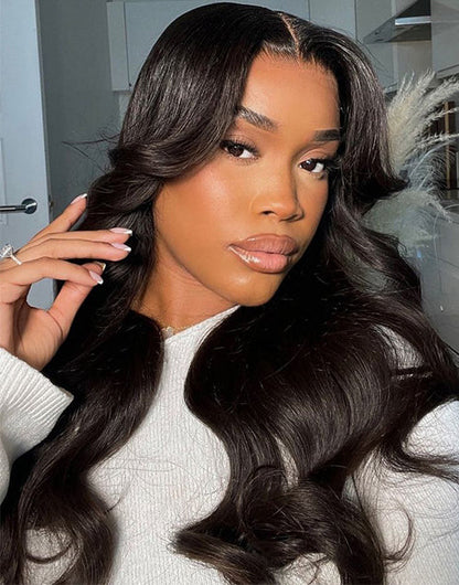 Lark- Glueless Pull Go Wig Body Wave Wig Skip Hairstylist Pre Cut Upgraded 6x5 Lace