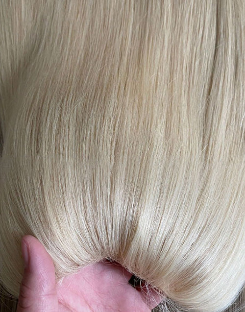 15" x 17" V part Mono Topper Stock Mono Silk Base Human Hair Toppers For Thinning Hair Women Clips In Human Hair Toupee
