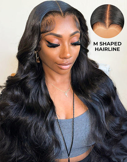 Widows Peak M Hairline Body Wave 13x5 Pre Everything Wig Single Tiny Knots