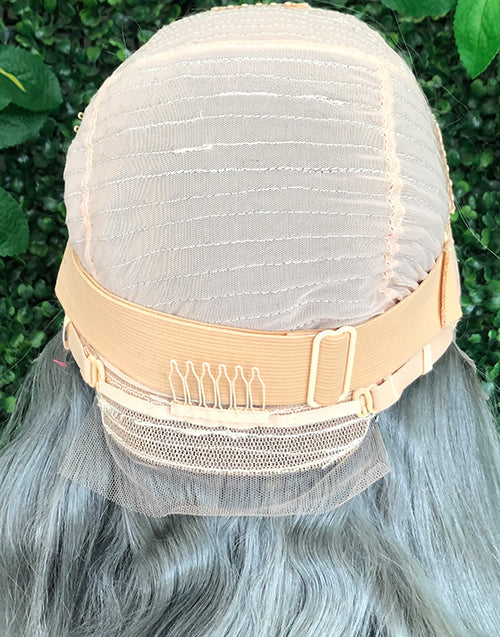 Sliver Grey Straight 13x6 Deep Part Lace Front Glueless Wig Human Hair For Women