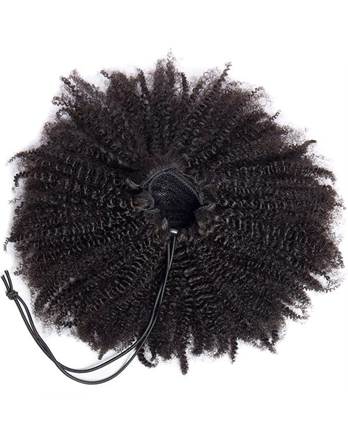 Afro Kinky Curly Hair Ponytail Extensions Clip in Drawstring Ponytail Human Hair Extensions