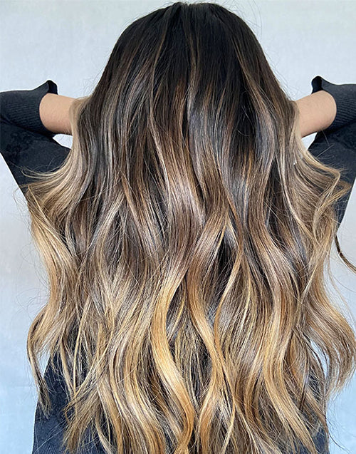 Brua-Golden Blonde Brunettes Balayage Wavy 13x4 5.5x5.5 Lace Human Hair Glueless Wigs