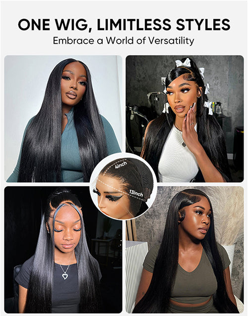 Real HD 4x4/13x4 Lace Straight Glueless Wig Human Hair