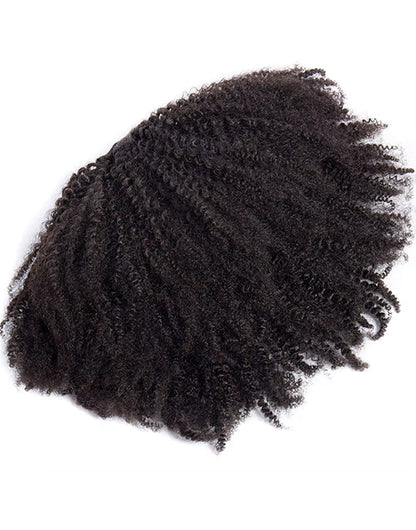 Afro Kinky Curly Hair Ponytail Extensions Clip in Drawstring Ponytail Human Hair Extensions