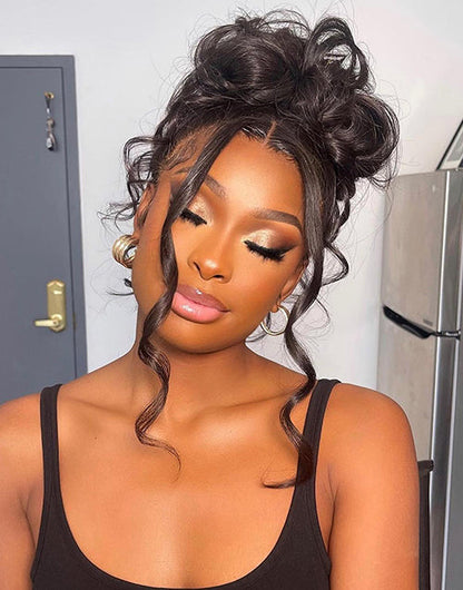 Body Wave Invisi Strap Snug Fit 360 Lace Frontal Bleached Knots Pre Cut Lace Wig