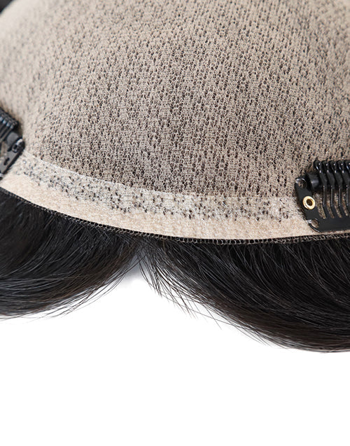 5.5"X6" Silk Top Topper Women Human Cuticle Remy Hair Natural Black Hair Top Pieces