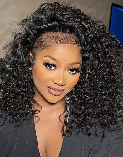 Elara- Full 250% Density Curly 13x5 Pre Everything Glueless Wigs Human Hair