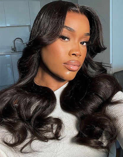 Lark- Glueless Pull Go Wig Body Wave Wig Skip Hairstylist Pre Cut Upgraded 6x5 Lace