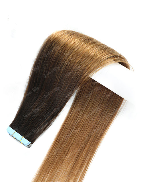 T2/6# Hair Tape Straight Human Hair Extensions