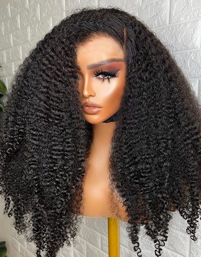 Glueless Pull Go Ultra 250% Density Curly Human Hair Wig