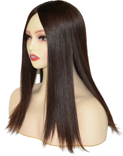 Jewish Wigs Topper Silk Base 8x8 Hair Clips Toupee European Cuticle Remy Hair