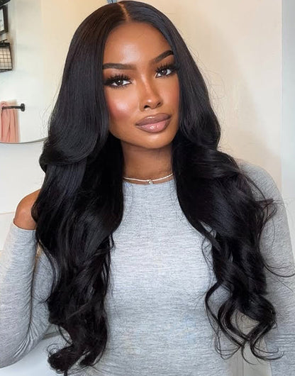 20" 13x4 Pre Cut Lace Glueless Body Wave Wig Versatile Parting Super Deal
