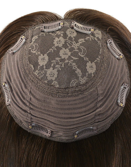 Jewish Wigs Topper Silk Base 8x8 Hair Clips Toupee European Cuticle Remy Hair
