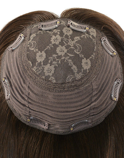 Jewish Wigs Topper Silk Base 8x8 Hair Clips Toupee European Cuticle Remy Hair