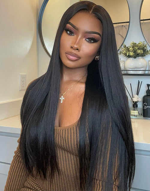 Lesley- Pre Everything 13x5 HD Lace Straight Wig Pre Cut Lace Wig