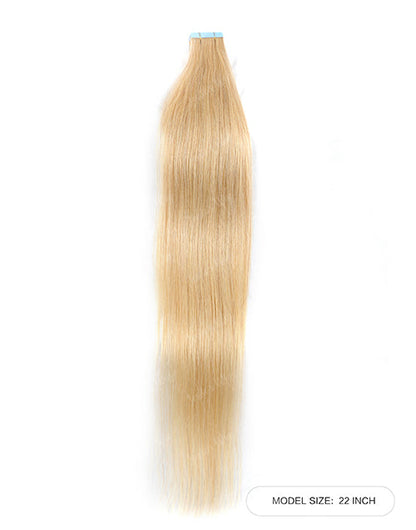 #24 Straight Hair Tape Human Hair Extensions