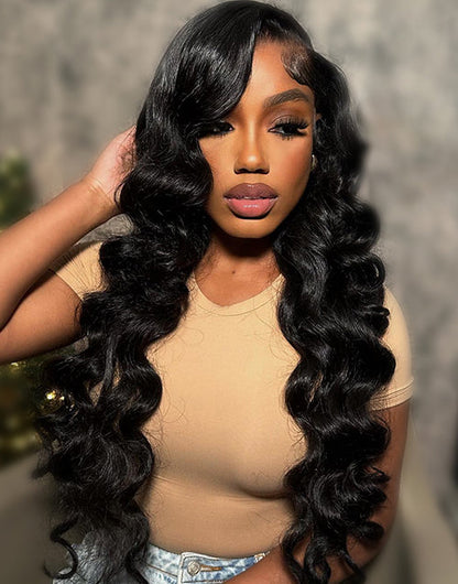Kai- Glueless Pull Go Loose Deep Human Hair Wig Easy Install 6x5 Pre Cut Lace