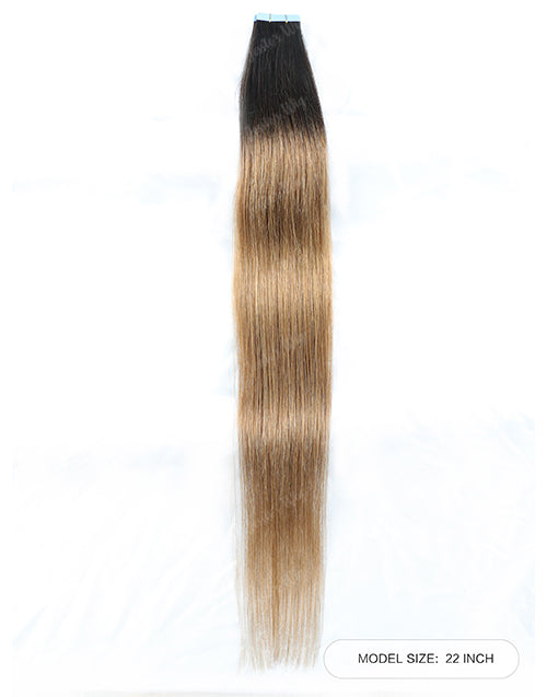 T4/27# Hair Tape Straight Human Hair Extensions