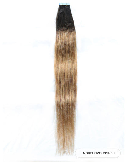 T4/27# Hair Tape Straight Human Hair Extensions