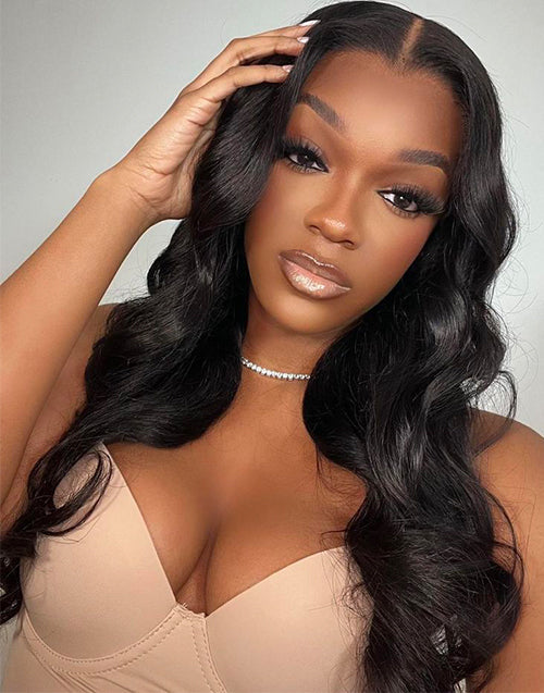 26"Body Wave  13x4 Lace Frontal Human Hair Glueless Wig