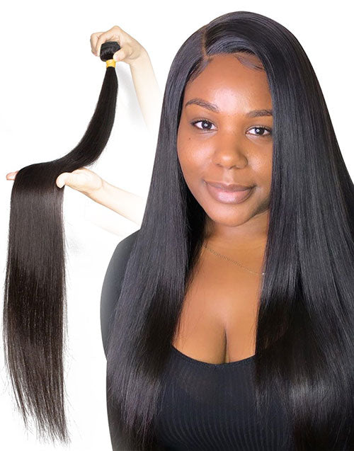30 Inch Straight Human Hair Bundles Brazilian Hair Extension 1 3 4 Bundle Deals