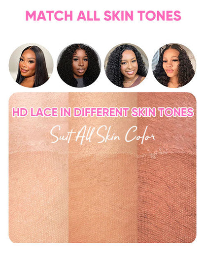 Zephyrine- Glueless Pull Go Wig Balayage Honey Layer Cut Straight Wig Pre Cut Lace Human Hair