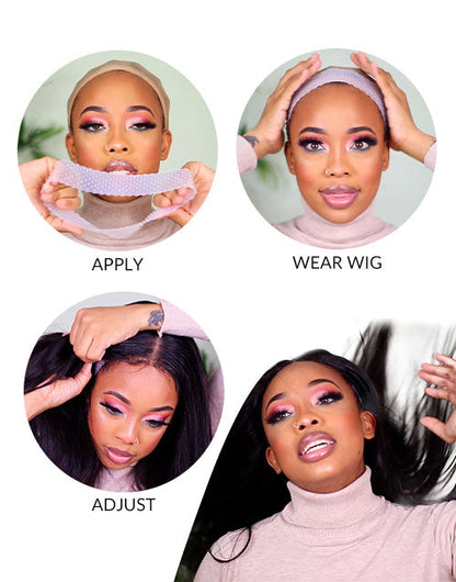 Upgrade Velet Wig Grip Elastic Band Headband For Wearing Wigs Toppers