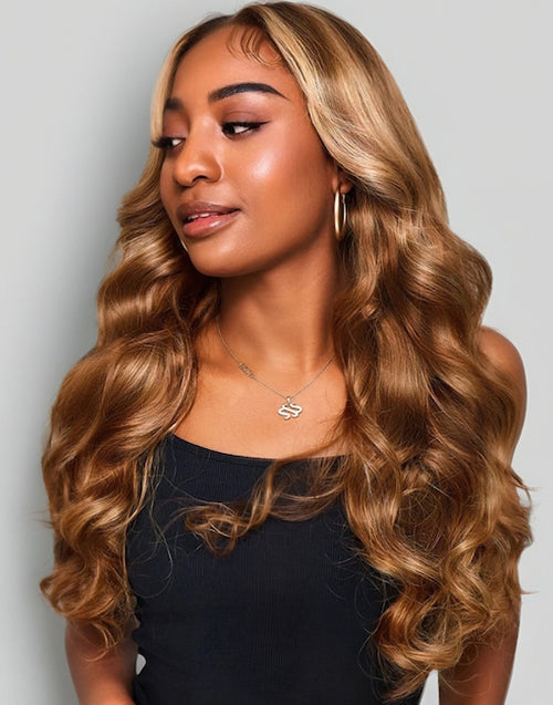 Highllight TP4/27 Body Wave 13x4 Lace Wig Glueless Wig [Medium Cap]