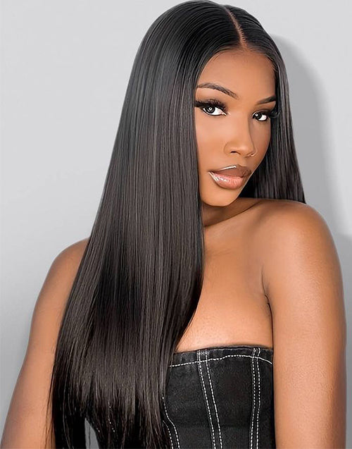18" Straight 13x5 Lace Wig+10" Bob Straight 4x4 Lace Pre Everything Wig