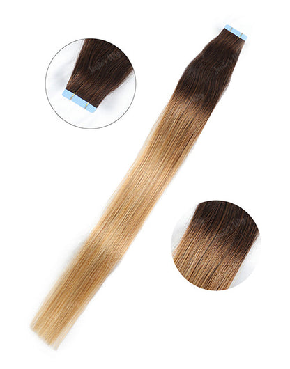 T4/27# Hair Tape Straight Human Hair Extensions