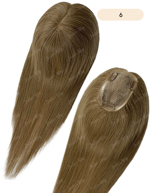 Custom Made 3X5 Human Hair Topper For Thinning Hair Or Hair Loss - Ready To Ship