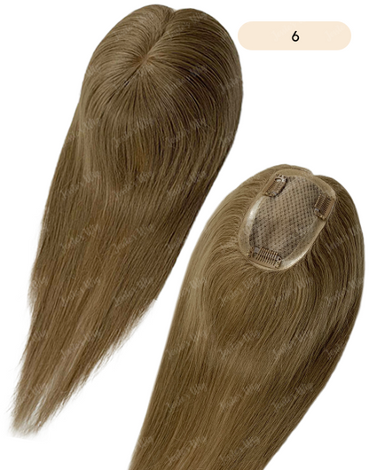 Custom Made 3X5 Human Hair Topper For Thinning Hair Or Hair Loss - Ready To Ship