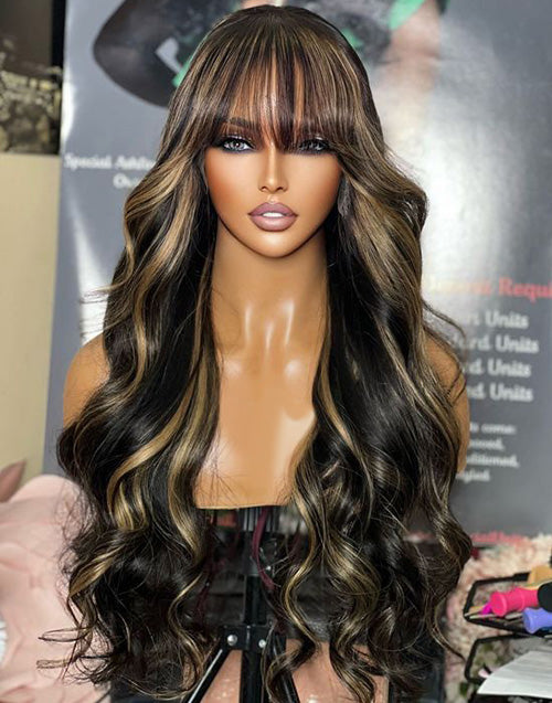 Highlights TP1B/27 Body Wave Pre Cut Lace Glueless Wig [Medium Cap]