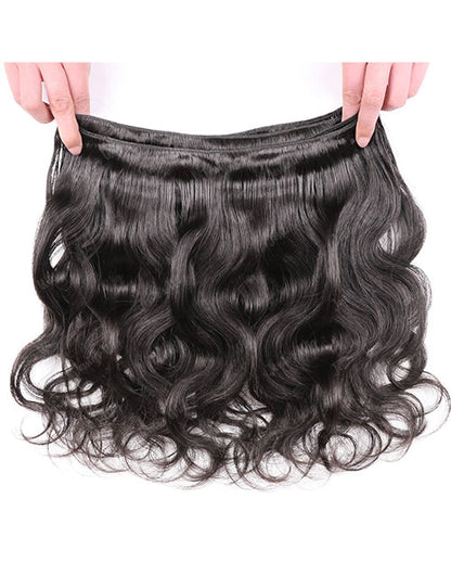 Body Wave Bundles With Closure Human Hair 3 Bundles With 4x4 Lace Closure