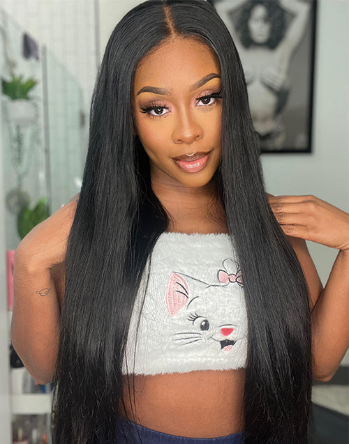 Body Wave/ Straight 13x5/4x4 Pre Cut Lace Glueless Wig [Medium Cap]