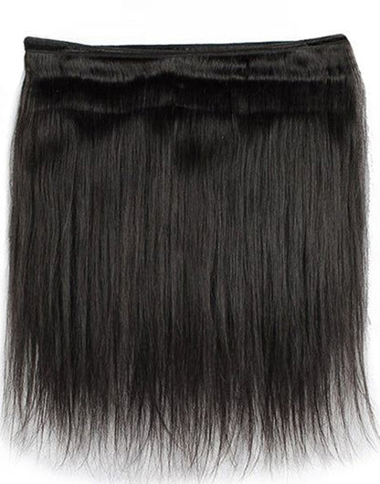 32inch Straight Hair 3 Bundles With Closure Human Hair With 4x4 Lace Closure