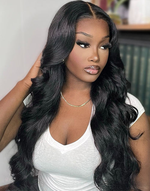 Lark- Glueless Pull Go Wig Body Wave Wig Skip Hairstylist Pre Cut Upgraded 6x5 Lace