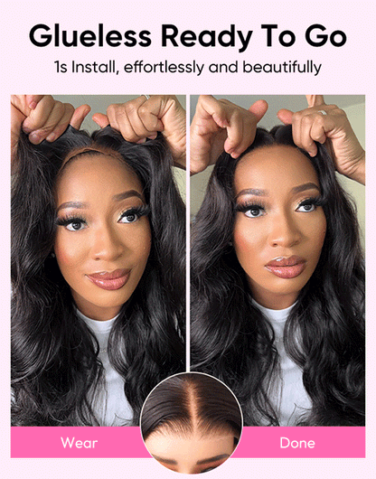 20" Body Wave Bleached Knots Glueless Wig 4x4 Pre Cut Lace Super Deal
