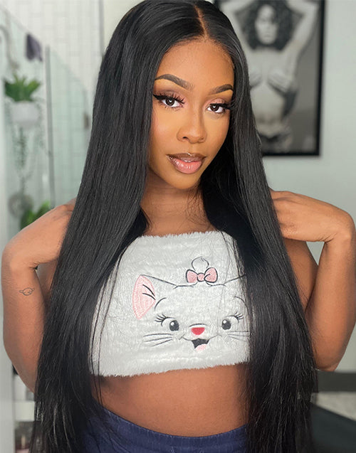 Body Wave/ Straight 13x5/4x4 Pre Cut Lace Glueless Wig [Medium Cap]