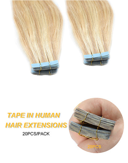 P18/613 Hair Tape Straight Human Hair Extensions