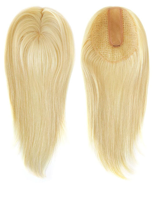 16in 6x6.5in Integration Net with Silk Top Part Hair Toppers for Women With Thinning Hair Hair Loss