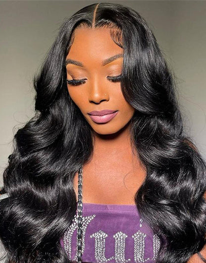 26"Body Wave  13x4 Lace Frontal Human Hair Glueless Wig