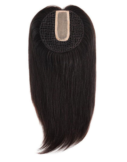 16in 6x6.5in Integration Net with Silk Top Part Hair Toppers for Women With Thinning Hair Hair Loss