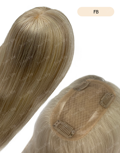 Custom Made 3X5 Human Hair Topper For Thinning Hair Or Hair Loss - Ready To Ship